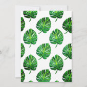 Wild Safari Animaux Baby shower Invitation (Dos)