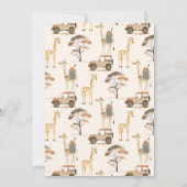 Wild Safari Animaux Déchets Raffle Carte Billet (Dos)