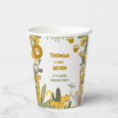 Wild safari kinderen papieren bekers (Achterkant)