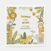 Wild safari kinderen servet (Voorkant)