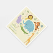 Wild safari kinderen servet (Hoek)