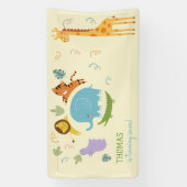 Wild safari kinderen spandoek (Verticaal)