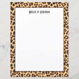 Wild Safari Leopard print papier