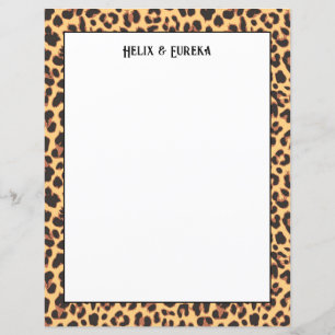 Wild Safari Leopard print papier