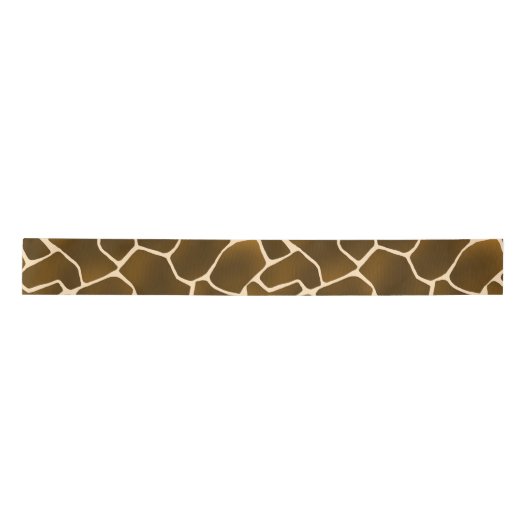 Wild Safari Natuurlijke Giraffe Print Lint (Voorkant)