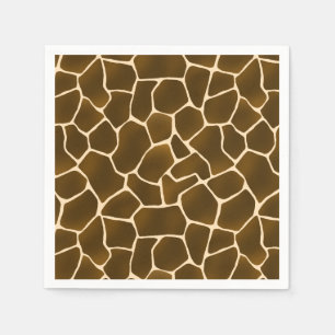 Wild Safari Natuurlijke Giraffe Print Servet
