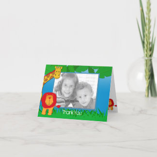 Wild Safari Photo Template Dank u kaart