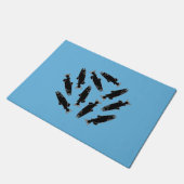 Wild Salmon Fish Pattern Deurmat (Schuin)