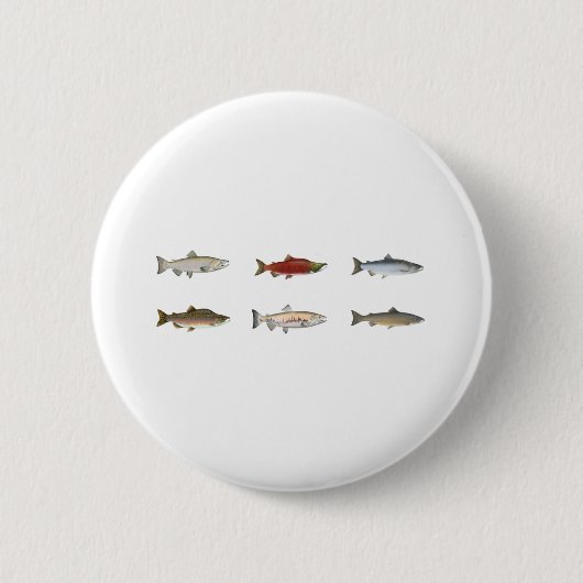 Wild Salmon Ronde Button 5,7 Cm (Voorkant)