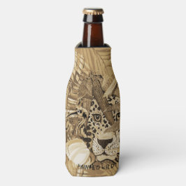 Wild sepia leopard flesjeskoeler