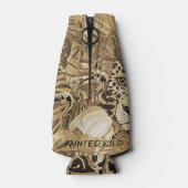 Wild sepia leopard flesjeskoeler (Achterkant)