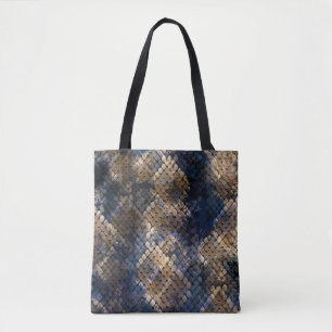 Wild Snakeskin Waterverf Naadloos ontwerp Draagtas