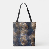 Wild Snakeskin Waterverf Naadloos ontwerp Draagtas (Achterkant)