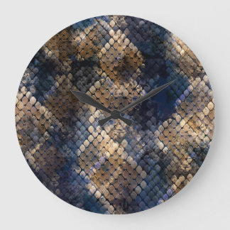 Wild Snakeskin Waterverf Naadloos ontwerp Grote Klok