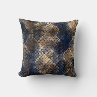 Wild Snakeskin Waterverf Naadloos ontwerp Kussen