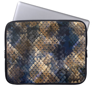 Wild Snakeskin Waterverf Naadloos ontwerp Laptop Sleeve