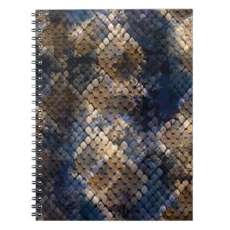 Wild Snakeskin Waterverf Naadloos ontwerp Notitieboek