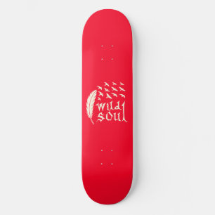 Wild Soul Feather Bird Natuur Design Skateboard