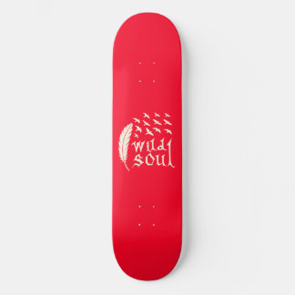 Wild Soul Feather Bird Natuur Design Skateboard