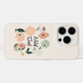 Wild Soul Fleur sauvage moderne coque iphone (Verso (horizontal))