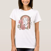 Wild Soul Modern Boho Rainbow Floral T-shirt (Voorkant)