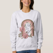 Wild Soul Modern Rainbow Boho Floral Trui (Voorkant)