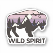 Wild Spirit Camping Extérieur | Sticker Die-Cut (Devant)