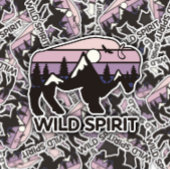 Wild Spirit Camping Extérieur | Sticker Die-Cut