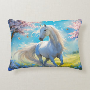 "Wild Spirit: Galloping hengst" Accent Kussen