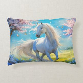 "Wild Spirit: Galloping hengst" Accent Kussen