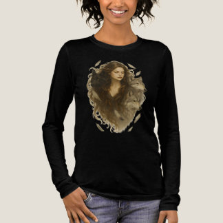 Wild Spirit – Mystic Woman met Wolven Tri-Blend Shirt