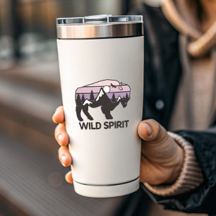 Wild Spirit Outdoor Camping Afgesneden Sticker