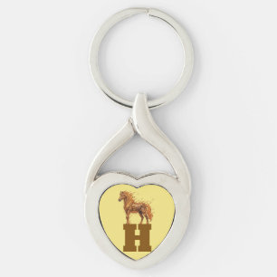 Wild Spirit Stampede – Majestueuze Rennende Paarde Sleutelhanger