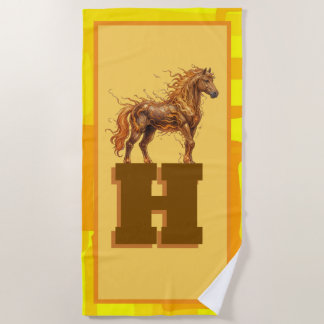 Wild Spirit Stampede – Majestueuze Rennende Paarde Strandlaken