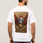 "Wild Spirit Unleashed: Crystal Eagle Icon T-shirt (Achterkant)