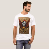 "Wild Spirit Unleashed: Crystal Eagle Icon T-shirt (Voorkant volledig)