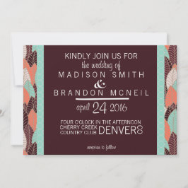 Wild Spirit Wedding Invitation Kaart