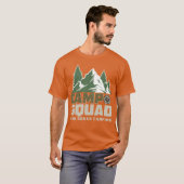 WILD SQUAD CAMPING retro T-shirt (Voorkant volledig)