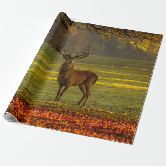 Wild stag cadeaupapier (Uitgerold)