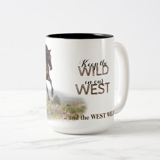 Wild Stallion Strut over deze Mok in Beverage (Voorkant rechts)