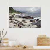 Wild Stony Beach in het Poster Noorwegen (Keuken)
