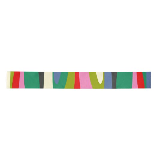 Wild Stripes Modern Multicolor Abstract Patroon Lint (Voorkant)
