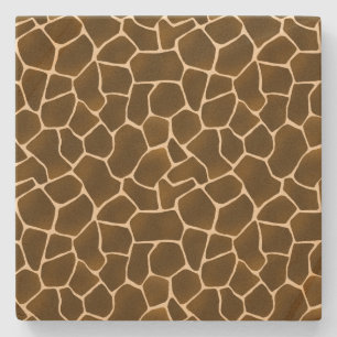 Wild Style Giraffe Spots Safari Animal Print Stenen Onderzetter