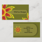 Wild Sun Designs Cartes de visite. (Devant / Derrière)