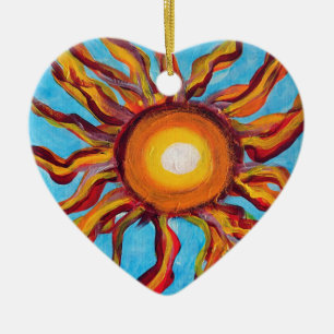 Wild Sun Keramisch Ornament