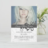 Wild Swirls Classe de Faire-part de graduation (Debout devant)