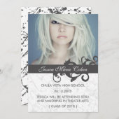 Wild Swirls Classe de Faire-part de graduation (Devant / Derrière)