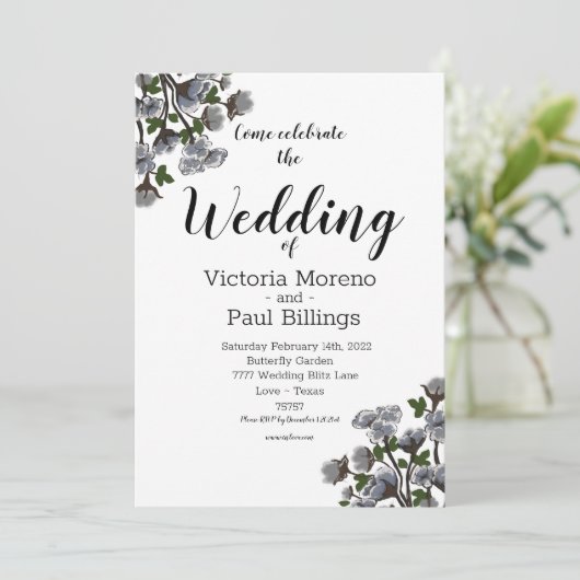 Wild Texas Cotton Design Kaart (Staand voorkant)