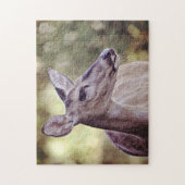 Wild Texas Deer Close Pretty Eyes Puzzle (Vertical)