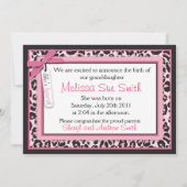 Wild Thing Announcement Card Kaart (Achterkant)